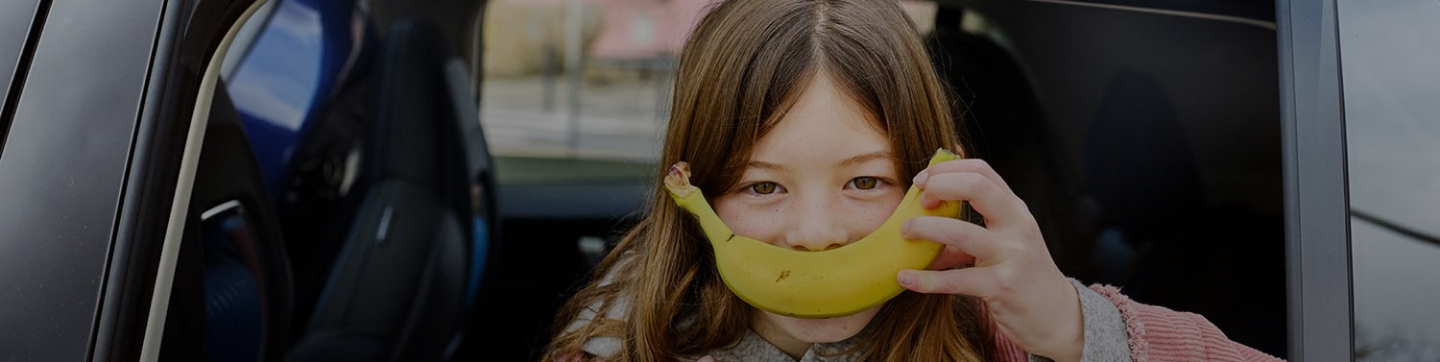 Girl with banana