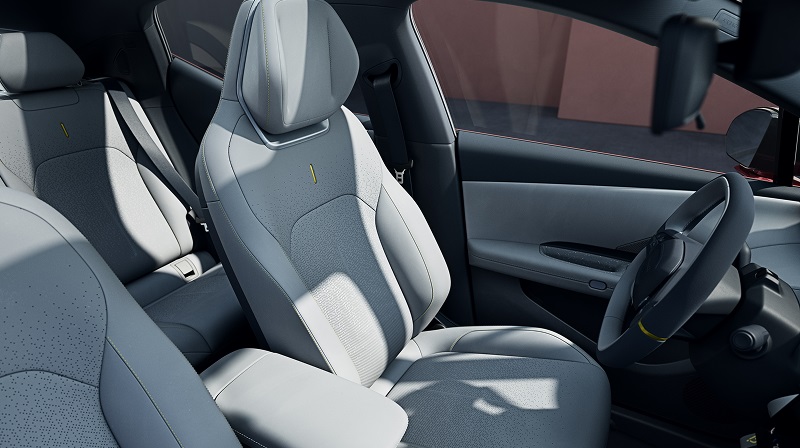 gray artificial leather